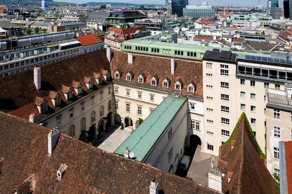 Viyana Avusturya Haziran 2023 Stephen Katedrali Nin Gözlem Güvertesinden Viyana — Stok fotoğraf