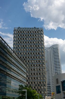 Viyana, Avusturya - 14 Haziran 2023: Viyana Uluslararası Merkezi Gökdelenleri 