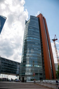 Viyana, Avusturya - 14 Haziran 2023: Viyana Uluslararası Merkezi Gökdelenleri 