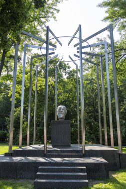 Viyana, Avusturya - 19 Haziran 2023: Avusturyalı devlet adamı Karl Renner tutuklandı