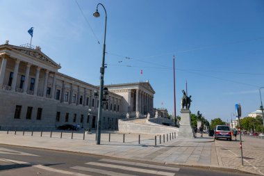 Viyana, Avusturya - 19 Haziran 2023: Avusturya Parlamento Binası