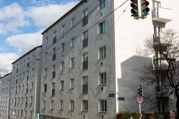 Stock image Vienna, Austria - February 12, 2024: View of one of the streets in Vienna