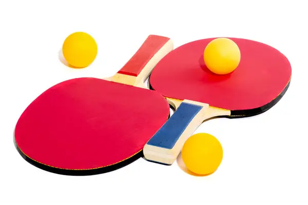 Two Table Tennis Rackets White Background — Stock Photo, Image
