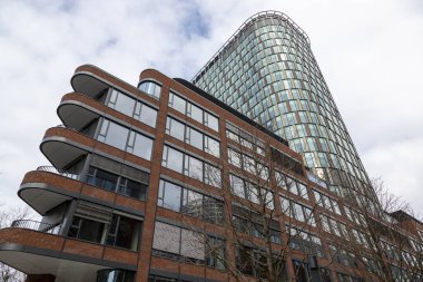 Bratislava, Slovakya - 14 Şubat 2024: Slovak başkenti Bratislava 'nın modern mimarisi