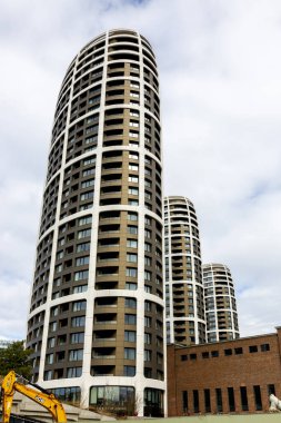 Bratislava, Slovakya - 14 Şubat 2024: Slovak başkenti Bratislava 'nın modern mimarisi