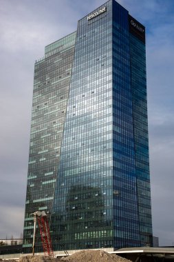 Bratislava, Slovakya - 14 Şubat 2024: Bratislava 'da yeni modern evler inşa edildi