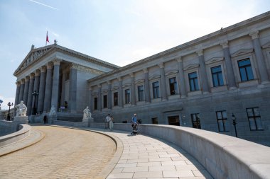 Viyana, Avusturya - 19 Haziran 2023: Avusturya Parlamento Binası