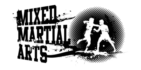 Vektor Illustration Mixed Martial Arts Banner — Stock vektor