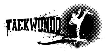 Tekvando Sancağının bir vektör çizimi 