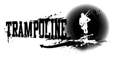 Trambolin Erkek Sancağının bir vektör çizimi