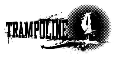 Trambolin Kadın Sancağının bir vektör çizimi