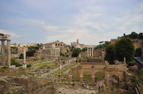 Foto Foro Romano Verão Roma Itália — Fotografia de Stock