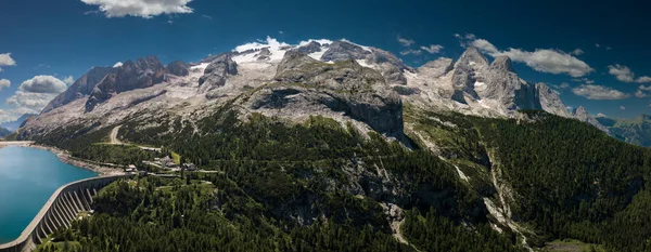 Wide Panorama Marmolada Massif Dolomiti Italy — Stock Photo, Image