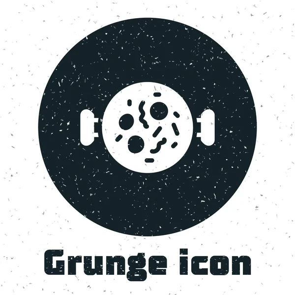Grunge Chicken Tikka Masala Icon 모노크롬 빈티지그리기 Vector — 스톡 벡터