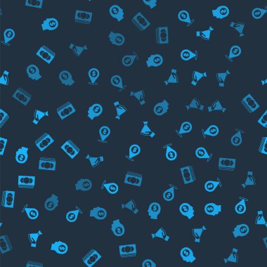 İş adamının zihin planlamasını, nakit yerini, para elini ve para destesini kusursuz bir şekilde ayarlayın. Vektör.