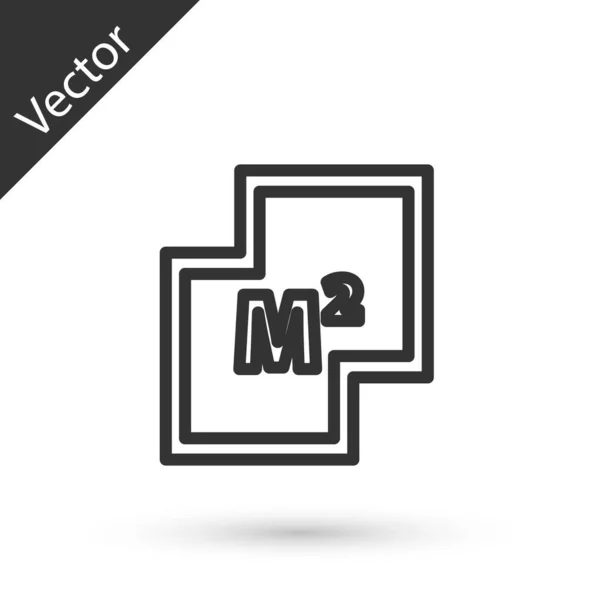 Šedá Čára Dům Plán Ikona Izolované Bílém Pozadí Vektor — Stockový vektor