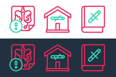 Rehberi sigara hastalığını durduracak şekilde ayarla ve ev ikonunda sigara içme. Vektör.