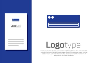 Mavi klima simgesi beyaz arkaplanda izole edildi. Sistemin havalandırmasını böl. Soğuk ve soğuk iklim kontrol sistemi. Logo tasarım şablonu elemanı. Vektör.