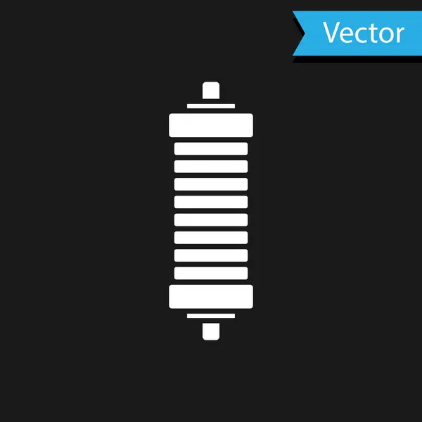 화이트 흡착기 아이콘은 배경에 분리되어 있습니다 Vector — 스톡 벡터