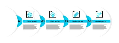 Satır Tarayıcı ayarı, pencere, Bulut teknolojisi veri transferi ve simgesi ayarla. Vektör