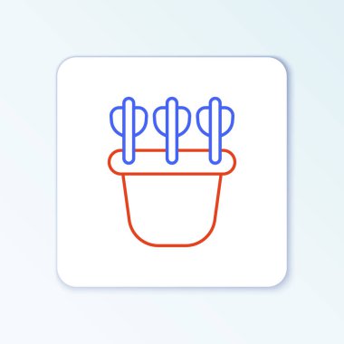 Beyaz arkaplanda ok simgesi olan satır titreşimleri. Renkli taslak konsepti. Vektör