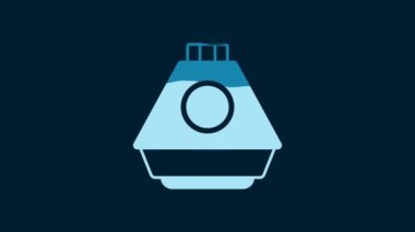 White Space capsule icon isolated on blue background. 4K Video motion graphic animation.