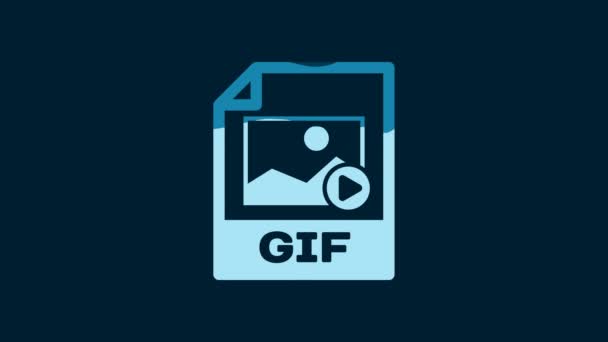 ホワイトGifファイル文書 Gifボタンのアイコンを青の背景に分離ダウンロードします Gifファイルのシンボル 4Kビデオモーショングラフィックアニメーション ストック動画 © vectorvalera@gmail.com #634840584