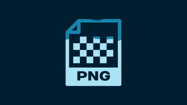 White Png File Document Download Png Button Icon Isolated Blue — Stok video