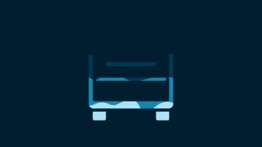 White Oven icon isolated on blue background. Stove gas oven sign. 4K Video motion graphic animation.