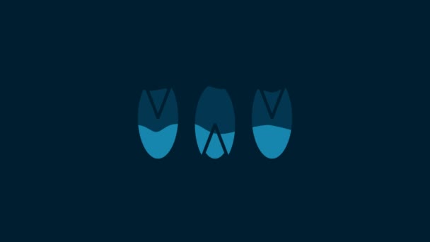 Білі Горіхи Пістаріо Ізольовані Синьому Фоні Відео Рух Графічна Анімація — стокове відео