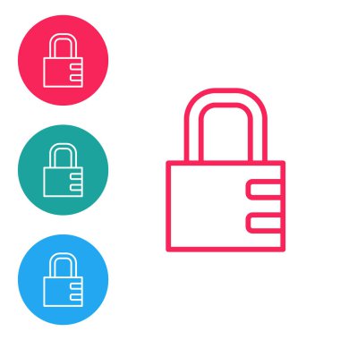 Isometric Safe combination lock icon isolated on orange background. Combination padlock. Security, safety, protection, password, privacy. Silver square button. Vector.