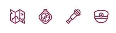 Set line Pirate treasure map Spyglass telescope lens Compass and Captain hat icon. Vector.