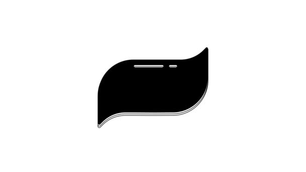 Μαύρο Εικονίδιο Οδοντόκρεμας Απομονωμένο Λευκό Φόντο Γραφική Κίνηση Κίνησης Βίντεο — Αρχείο Βίντεο