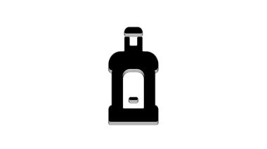 Black Orujo icon isolated on white background. 4K Video motion graphic animation.