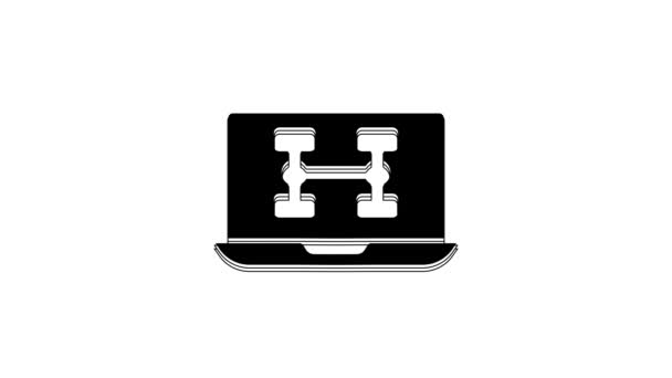 Black Hardware Diagnostika Stav Ikony Vozu Izolované Bílém Pozadí Autoservis — Stock video