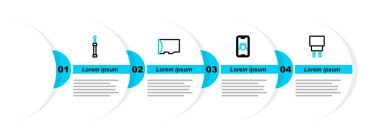 Satır Charger 'ı, Sistem hatasını cep telefonuna, Micro SD hafıza kartını ve tornavida simgesini ayarla. Vektör