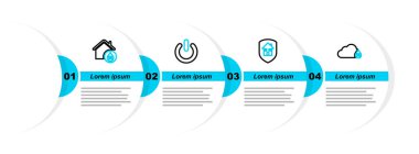 Nem, Ev, Güç düğmesi ve nem simgesini ayarla. Vektör