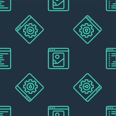 Satır Fotoğraf rötuşlama Tarayıcı ayarı ve pencereyi pürüzsüz desen üzerine ayarla. Vektör.