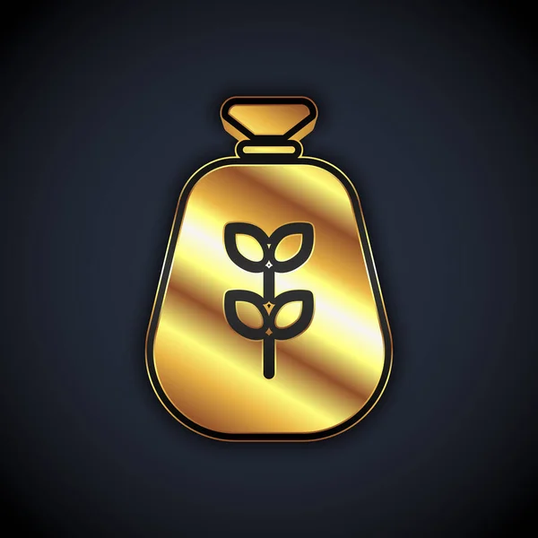 กระเป าทองของไอคอนแป งแยกจากพ นหล เวกเตอร — ภาพเวกเตอร์สต็อก