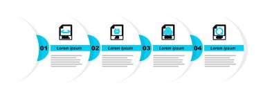 Satır GIF dosya belgesi, 3DS, JS ve XML simgesini ayarla. Vektör