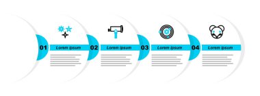 Rat Zodiac, Güneş Sistemi, Teleskop ve Kayan Yıldız ikonu. Vektör