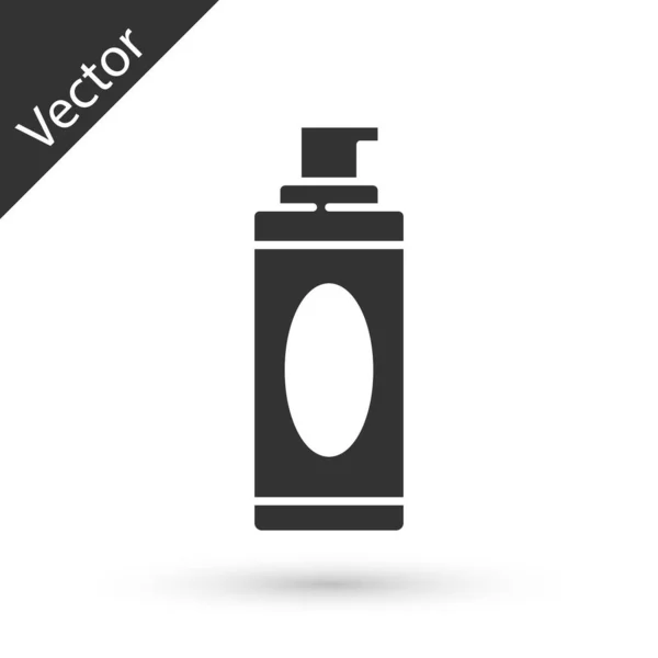 Grey Shaving Gel Foam Icon Isolated White Background Shaving Cream — Stock Vector