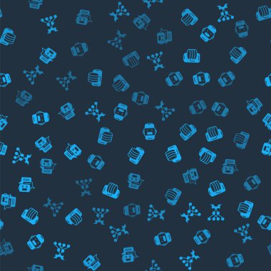 Sinirsel ağı, Bulut teknolojisi veri transferini Sohbet robotunu ve kusursuz şablonu ayarla. Vektör