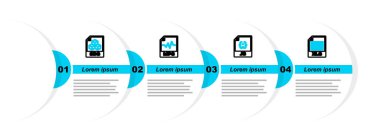 XLS dosya belgesi JS MP3 ve 3DS simgesini ayarla. Vektör.