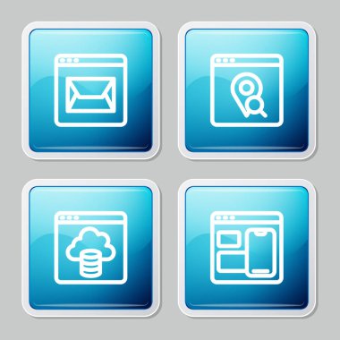 Hat sitesini ve şehir haritası Infographic 'i ayarla. Bulut teknolojisi veri transferi ve geliştirici programlama kodu simgesi. Vektör.