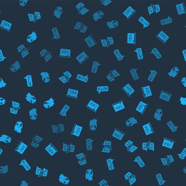 Konuşma baloncuğu sohbetini, tebeşir tahtasını, farklı dillerde merhabalaşmayı ve kusursuz bir şekilde yabancı dil öğrenmeyi ayarla. Vektör