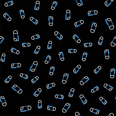 Çizgi spor çorapları ikonu siyah arkaplanda izole edilmiş kusursuz desen. Vektör