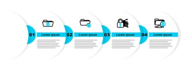 FTP dizinini ayarla ve kilitle, Siber güvenlik, Dizin ve simge. Vektör