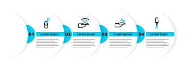 Tırnak cilası, manikür, sahte tırnaklar ve ikon için öğütücü. Vektör