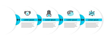 Samanyolu Sarmal Galaksisi, Kanser Zodyak, Astroloji kadını ve Köpek ikonu. Vektör